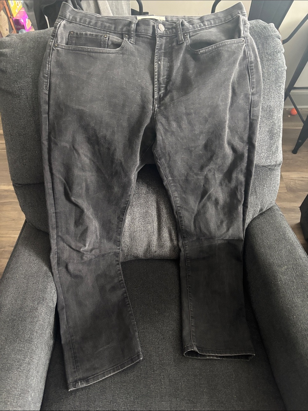 GAP Men's Washed Black Slim Straight Jeans